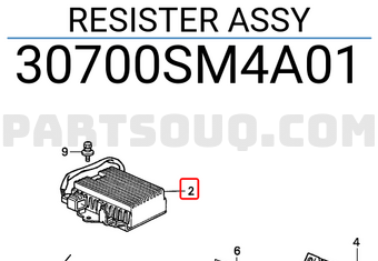 Honda 30700SM4A01 RESISTER ASSY