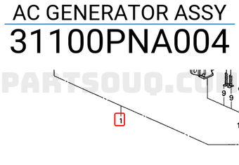 Honda 31100PNA004 AC GENERATOR ASSY