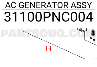 Honda 31100PNC004 AC GENERATOR ASSY