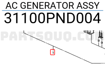 Honda 31100PND004 AC GENERATOR ASSY