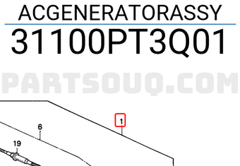 Honda 31100PT3Q01 ACGENERATORASSY