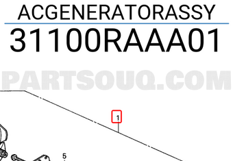 Honda 31100RAAA01 ACGENERATORASSY