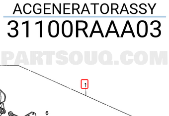 Honda 31100RAAA03 ACGENERATORASSY