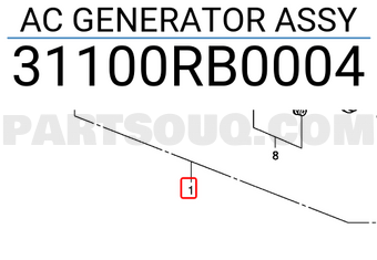 Honda 31100RB0004 AC GENERATOR ASSY