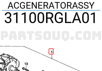 Honda 31100RGLA01 ACGENERATORASSY