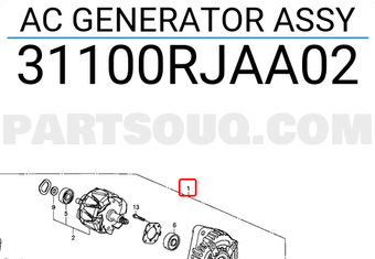 Honda 31100RJAA02 AC GENERATOR ASSY