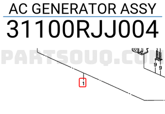 Honda 31100RJJ004 AC GENERATOR ASSY