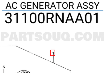 Honda 31100RNAA01 AC GENERATOR ASSY