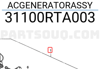 Honda 31100RTA003 ACGENERATORASSY