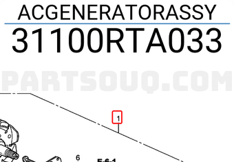 Honda 31100RTA033 ACGENERATORASSY