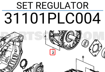 Honda 31101PLC004 SET REGULATOR