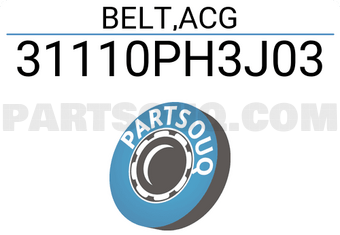 Honda 31110PH3J03 BELT,ACG