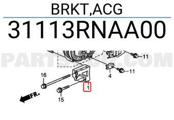 Honda 31113RNAA00 BRKT,ACG