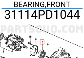 Honda 31114PD1044 BEARING,FRONT