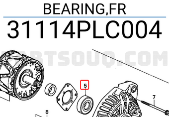 Honda 31114PLC004 BEARING,FR