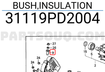 Honda 31119PD2004 BUSH,INSULATION