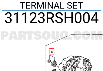 Honda 31123RSH004 TERMINAL SET