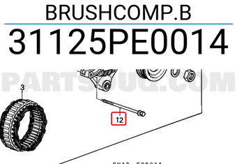 Honda 31125PE0014 BRUSHCOMP.B