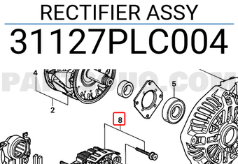 Honda 31127PLC004 RECTIFIER ASSY