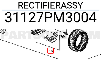 Honda 31127PM3004 RECTIFIERASSY