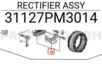 Honda 31127PM3014 RECTIFIER ASSY