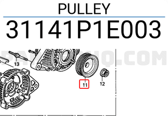Honda 31141P1E003 PULLEY
