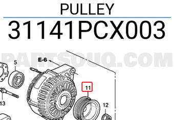Honda 31141PCX003 PULLEY