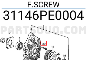Honda 31146PE0004 F.SCREW