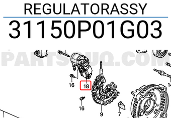Honda 31150P01G03 REGULATORASSY
