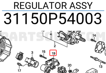 Honda 31150P54003 REGULATOR ASSY