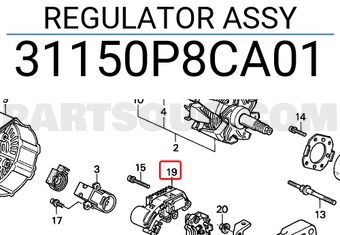 Honda 31150P8CA01 REGULATOR ASSY