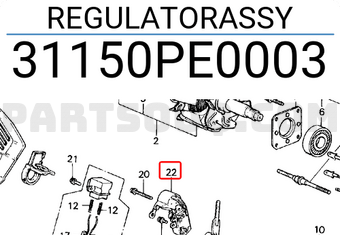 Honda 31150PE0003 REGULATORASSY