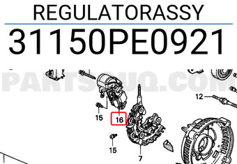 Honda 31150PE0921 REGULATORASSY