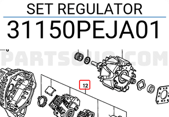 Honda 31150PEJA01 SET REGULATOR