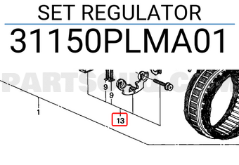 Honda 31150PLMA01 SET REGULATOR