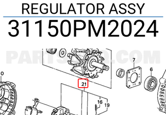 Honda 31150PM2024 REGULATOR ASSY
