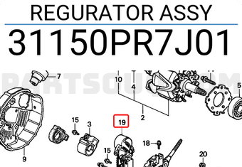 Honda 31150PR7J01 REGURATOR ASSY