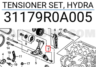 Honda 31179R0A005 TENSIONER SET, HYDRA