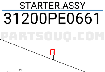 Honda 31200PE0661 STARTER.ASSY