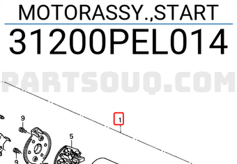 Honda 31200PEL014 MOTORASSY.,START