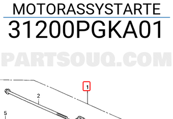Honda 31200PGKA01 MOTORASSYSTARTE