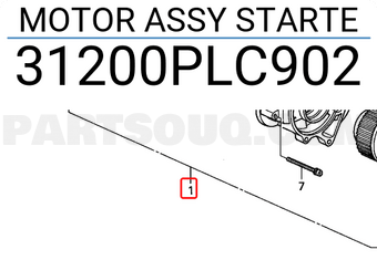 Honda 31200PLC902 MOTOR ASSY STARTE