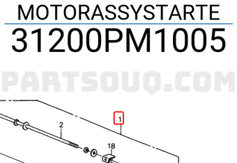Honda 31200PM1005 MOTORASSYSTARTE