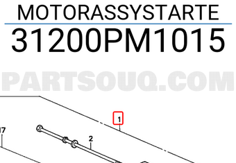 Honda 31200PM1015 MOTORASSYSTARTE