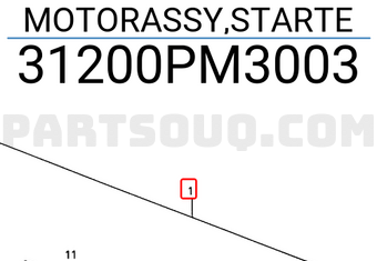 Honda 31200PM3003 MOTORASSY,STARTE