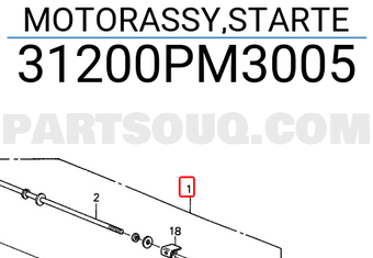 Honda 31200PM3005 MOTORASSY,STARTE