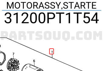 Honda 31200PT1T54 MOTORASSY,STARTE