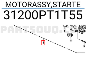 Honda 31200PT1T55 MOTORASSY,STARTE