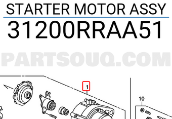 Honda 31200RRAA51 STARTER MOTOR ASSY