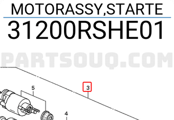Honda 31200RSHE01 MOTORASSY,STARTE
